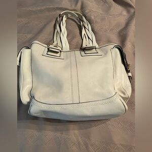 Coach Soho Mia Ivory Leather Shoulder Tote Bag